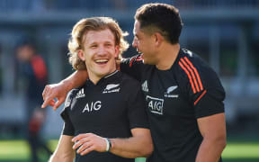 Damian McKenzie of the All Blacks happy with his team's win during the 3rd Bledisloe Cup test match at Optus Stadium between Australia v New Zealand All Blacks. Perth, Australia on Sunday 5th September 2021.
Copyright photo: Daniel Carson / www.photosport.nz