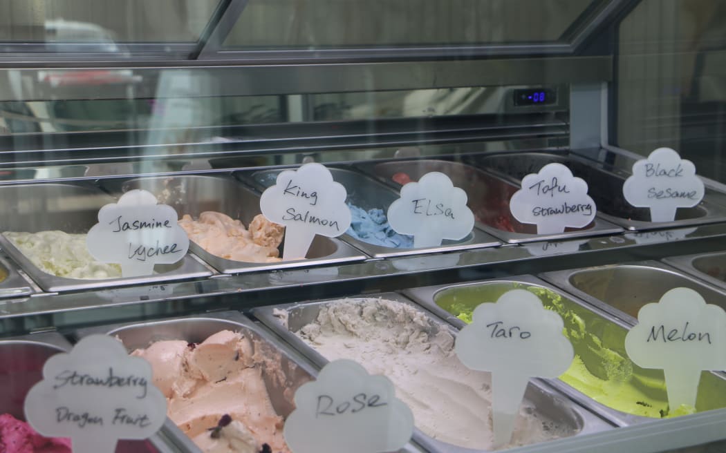 King salmon is just one of many interesting flavours at Fugitoto. Others include tofu strawberry, taro, and pumpkin.