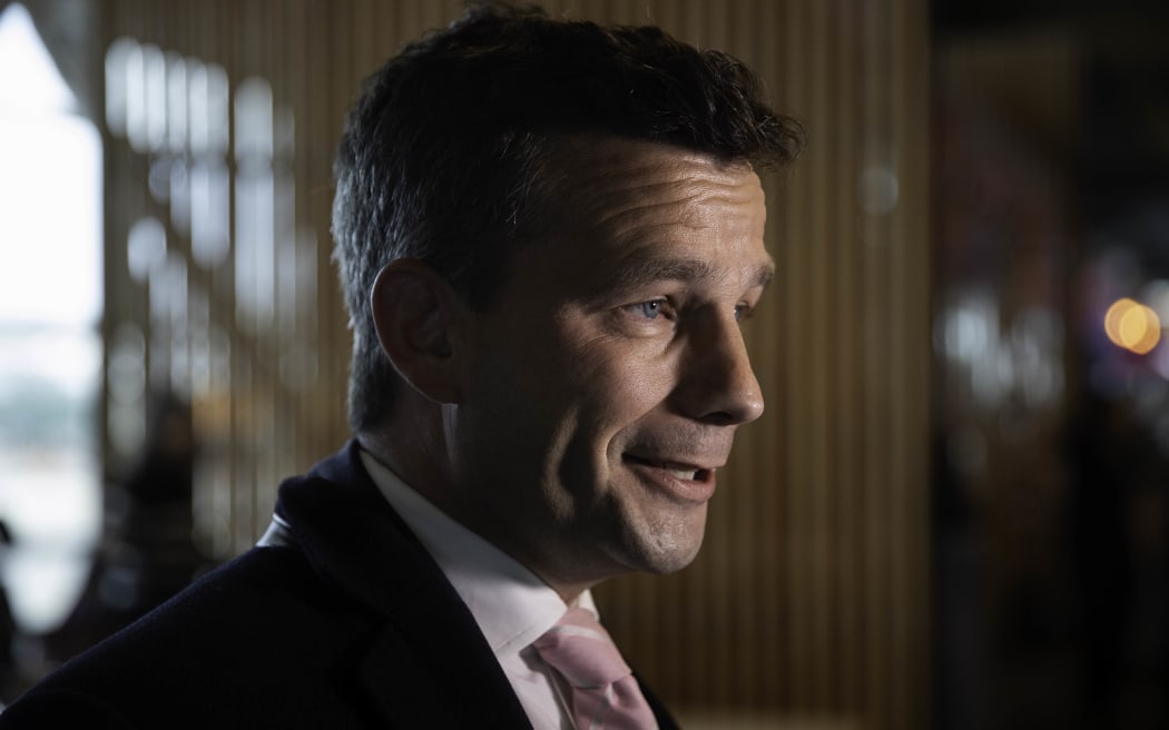 ACT's David Seymour arrives at Wellington Airport on 16 October 2023 following the election at the weekend.
