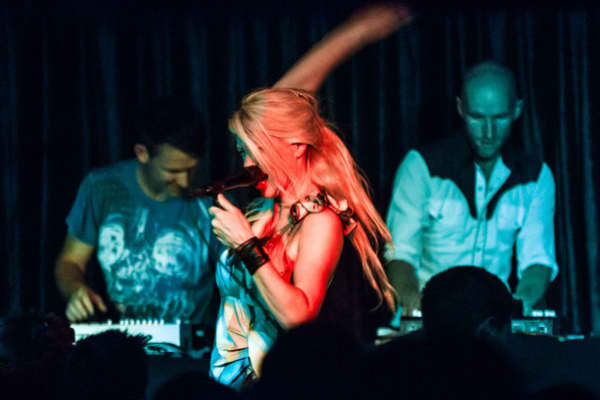 Paul Dodge, Ruth Carr and Ryan Beehre onstage.