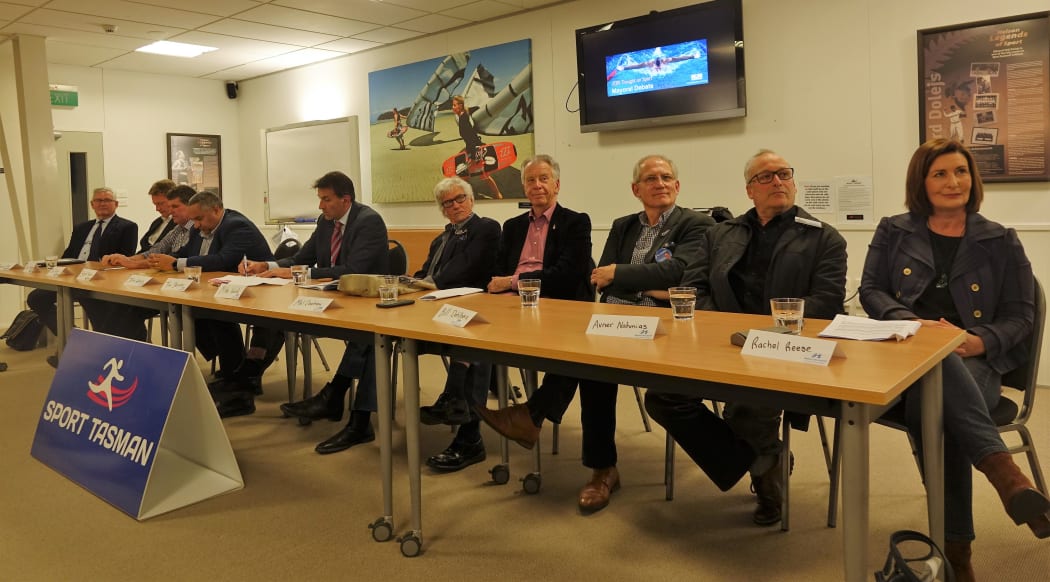 The Nelson and Tasman mayoral candidates.