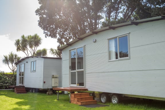 Temporary housing for families set up at Te Puea Marae, 12 July 2017.