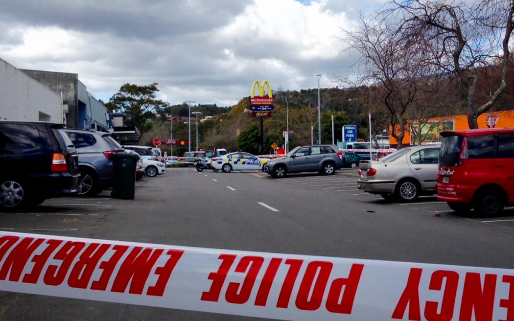 The scene in central Upper Hutt.