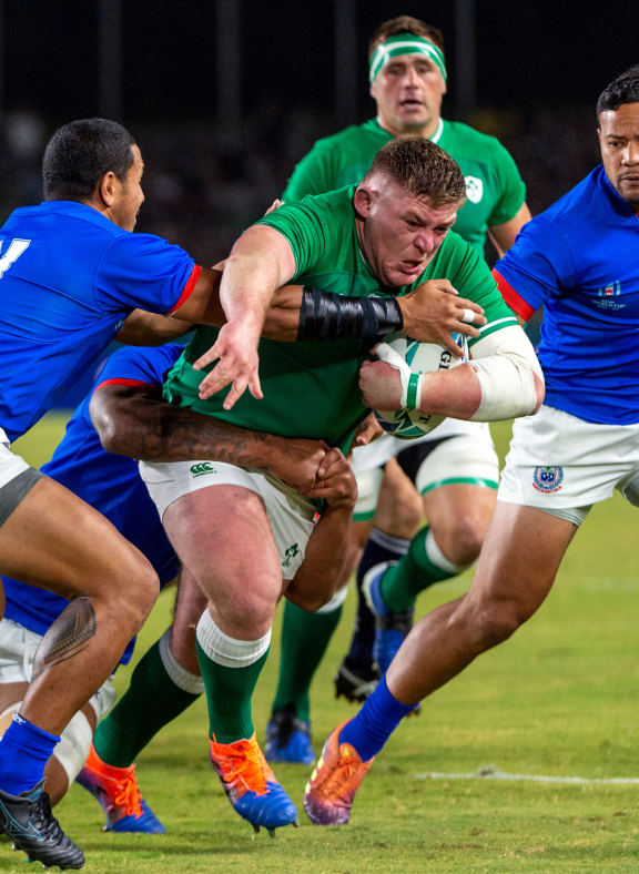 Tadhg Furlong was among the try-scorers for Ireland.