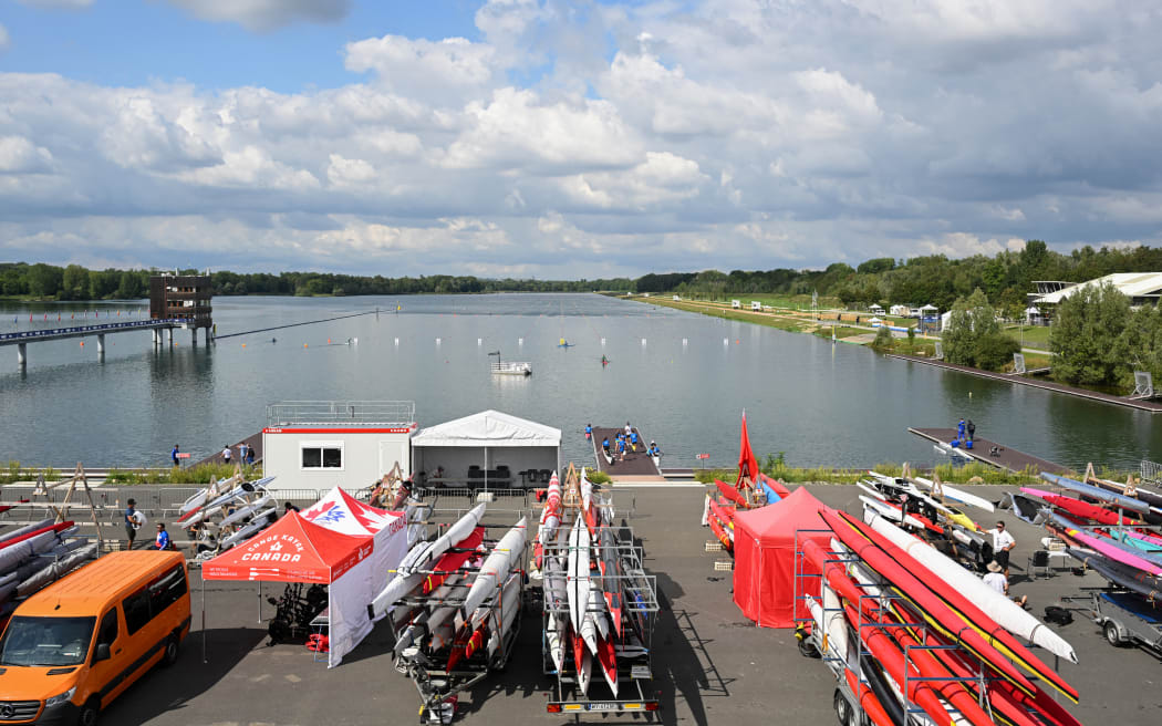 Vaires-sur-Marne canoe sprint course near Paris.