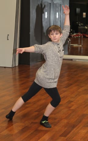 An image of Stanley Reedy, 14, from Westport who performs the role of Michael.