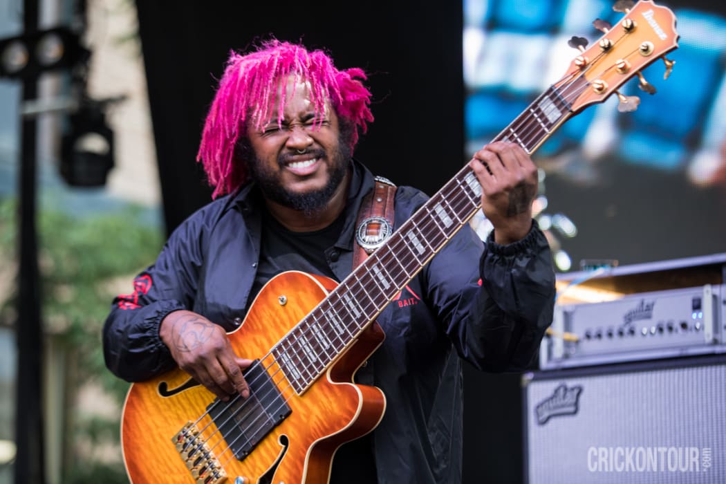 Thundercat performing at Seattle's Capitol Hill Block Party in July 2017.