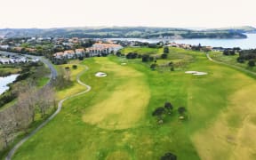 Gulf Harbour Country Club on the Whangaparāoa Peninsula golf course.