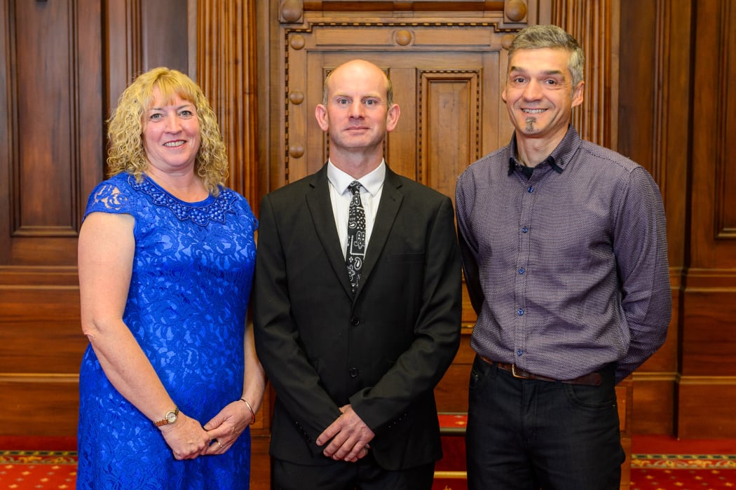 (L-R) Mika Vermeul, Richard Walker and Silvano Lorandi from Search and Rescue.
