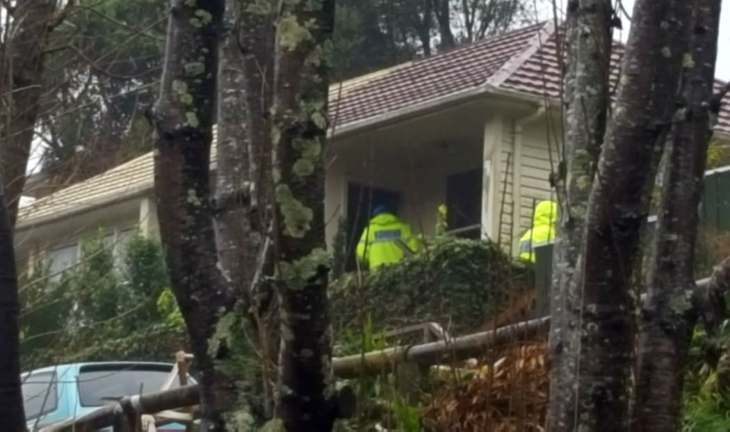 The house in Murphy St where person has died in a fire.