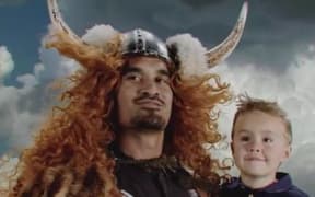 Jermoe Kaino as a Viking.