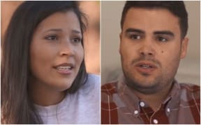 English migrant worker Luisa Cardona (left) and Lucas Lopes both say they are struggling after being made redundant.