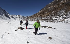 Sherpas on Mount Everest