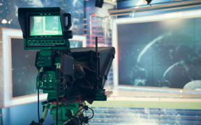 Video camera in TV studio