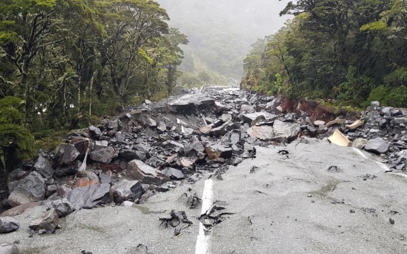 Milford Rd State Highway 94 is expected to be blocked for several days because of flooding and slips.