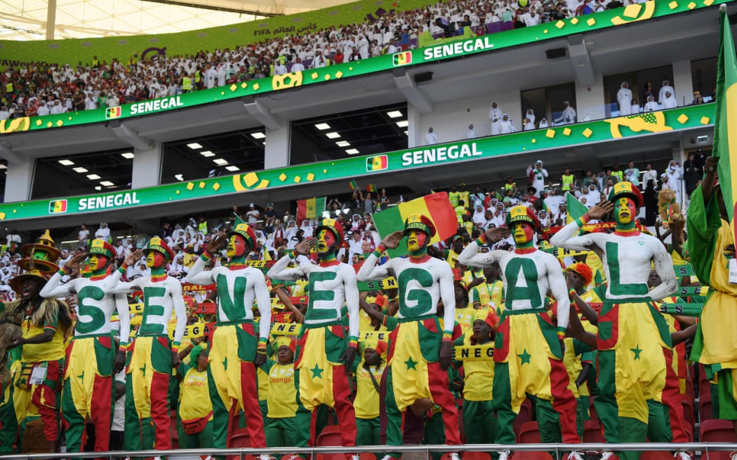 Senegal fans at the FIFA World Cup in Qatar.