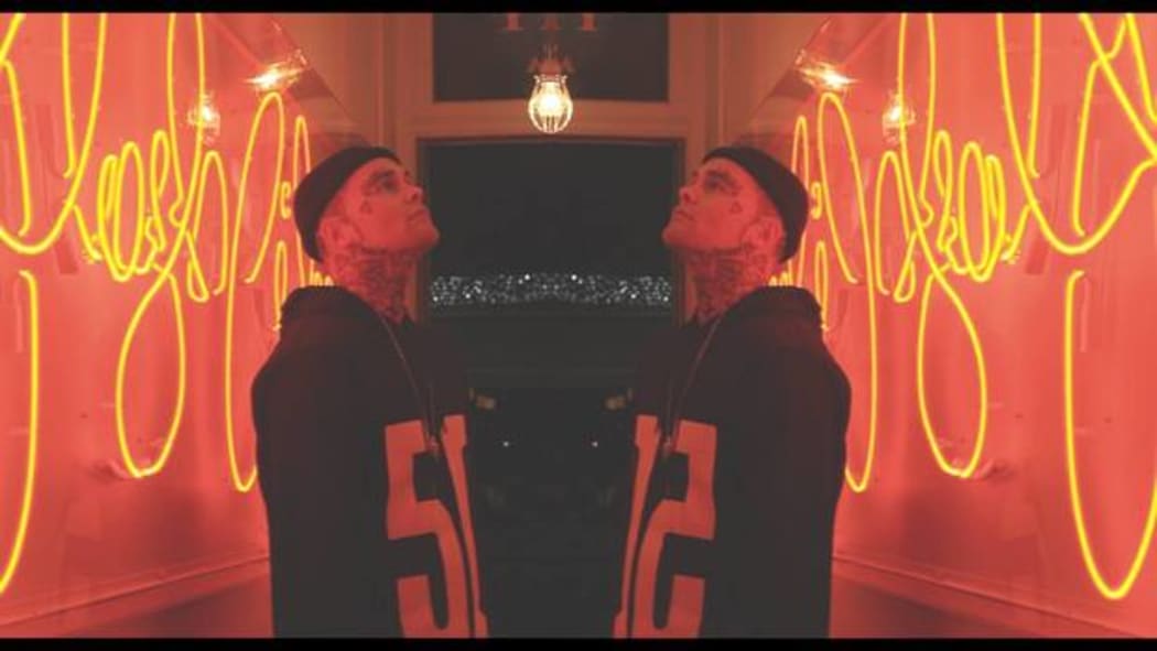 Still from Louie Knuxx's video '$igns' featuring Diaz Grimm and PNC (prod by Jay Knight)