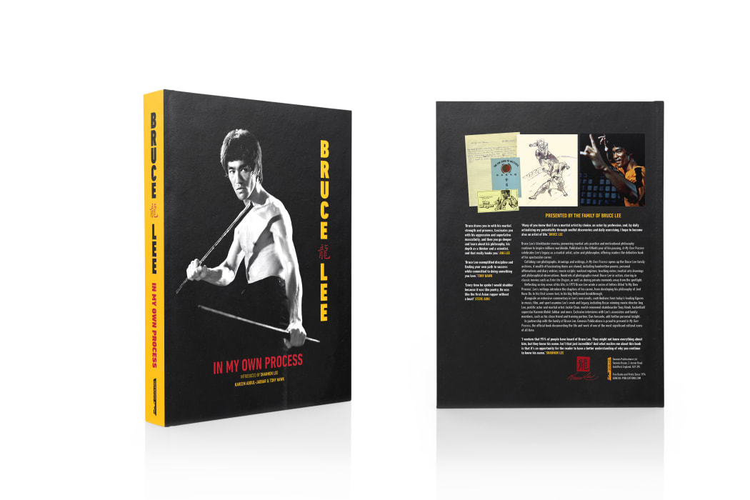 Bruce Lee: in my own process front and back cover image.