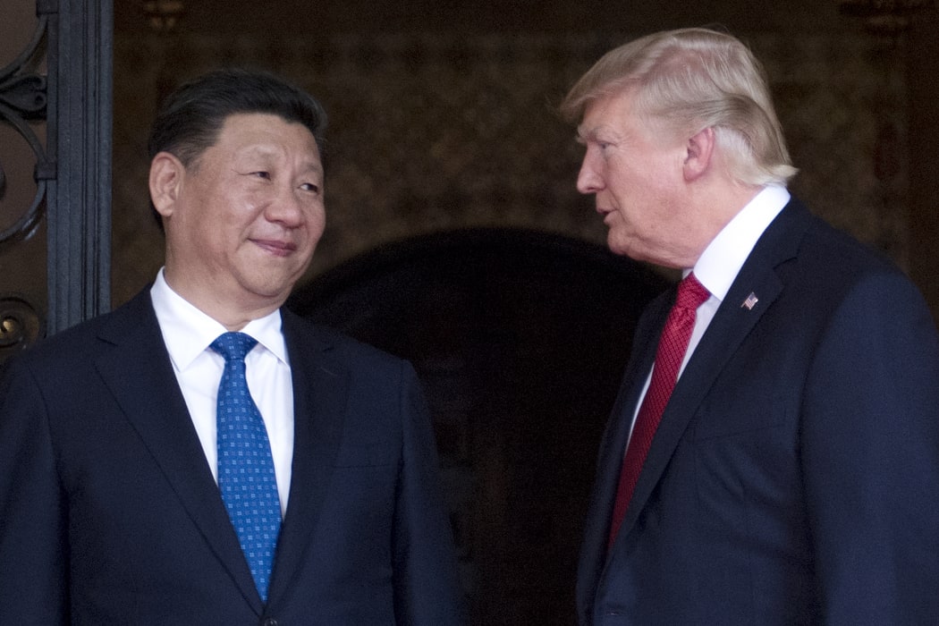 Chinese President Xi Jinping (left) and US President Donald Trump in Florida earlier this year.