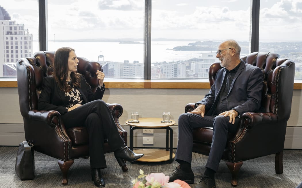 Prime Minister Jacinda Ardern meets Auckland mayor Wayne Brown, 20 October 2022.