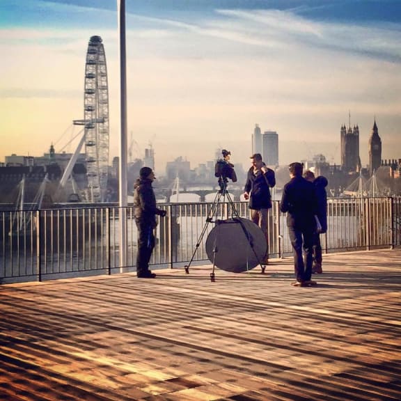 The BBC's Business Live show on location in London.