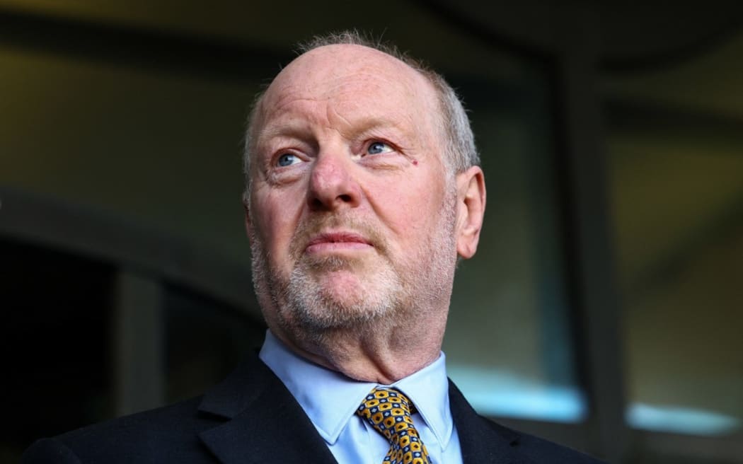 Former sub postmaster Alan Bates leaves after attending a Business and Trade Select Committee hearing in at Portcullis House, in London, on February 27, 2024, where MPs are due to hear evidence in the Post Office Horizon IT scandal. More than 700 people running small local post offices received criminal convictions between 1999 and 2005 after faulty accounting software made it appear that money had gone missing from their branches. The scandal has been described at an ongoing public inquiry as "the worst miscarriage of justice in recent British legal history". (Photo by Annabel LEE-ELLIS / AFP)