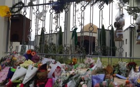 Al Noor Mosque is strewn with flowers and offerings honouring the victims of the terror attack there.