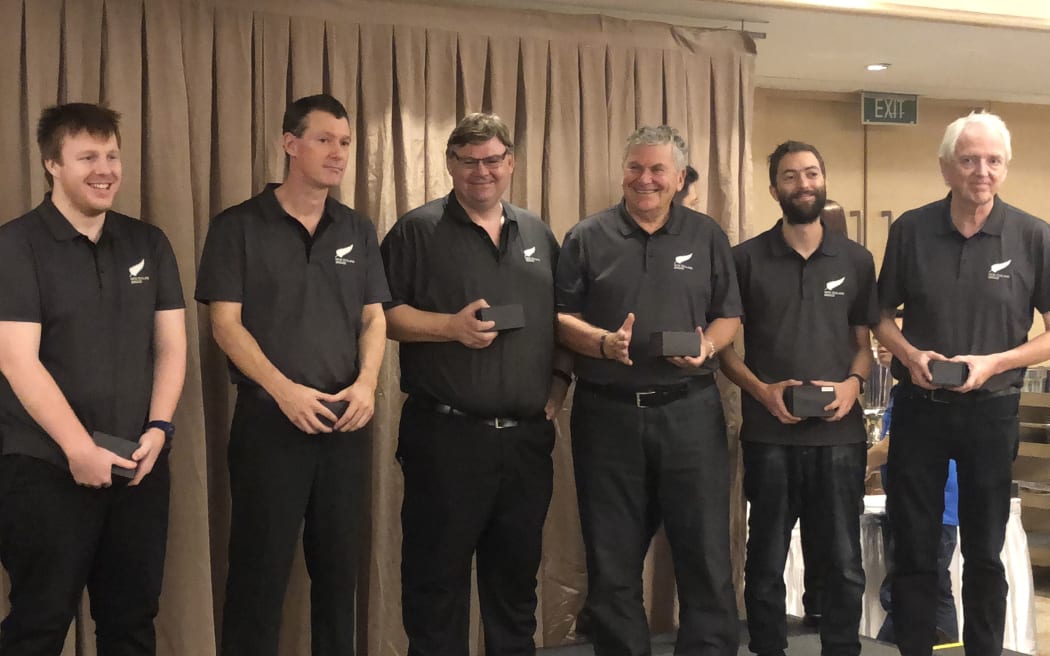 Left to right: Matt Brown, Ashley Bach, Michael Ware, Michael Cornell, Michael Whibley, GeO Tislevoll.