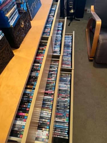 James Taylor's collection includes more than 600 discs.