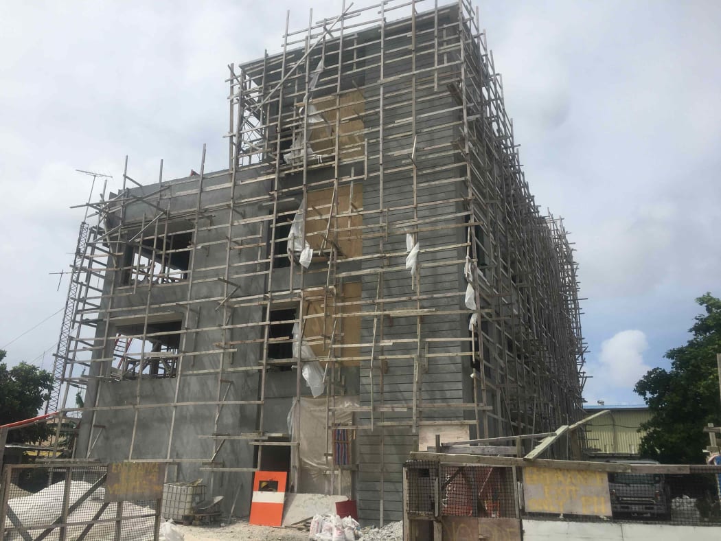 The Parties to the Nauru Agreement building under construction in Majuro