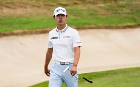 Korea’s Guntaek Koh during round three of the NZ Open at Millbrook Resort, Queenstown, New Zealand on Saturday.
