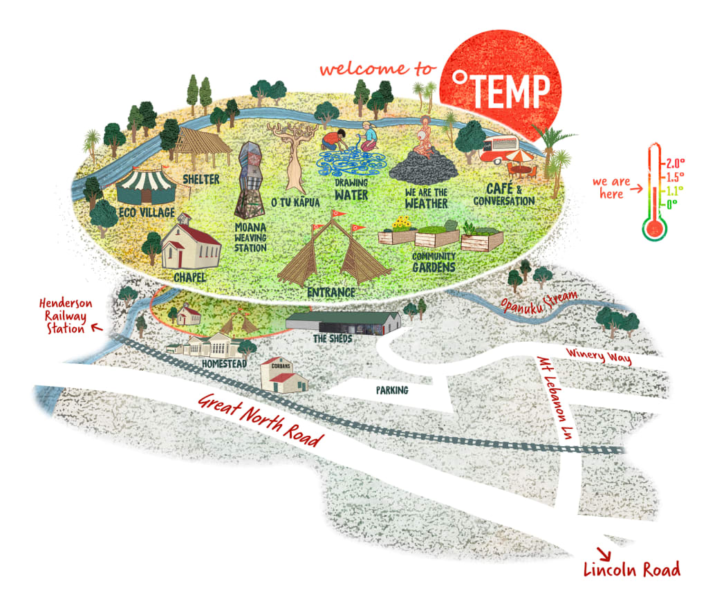 An artist’s impression of how the TEMP park will look.