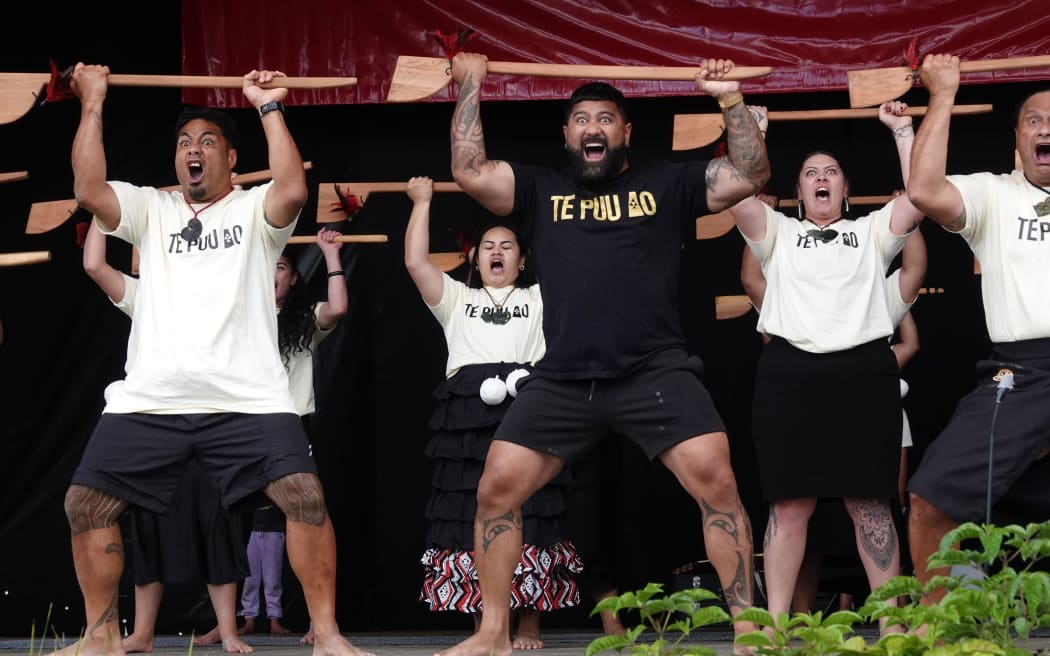 Whangarei’s Te Puu Ao perform at Te Āhuareka, fresh from Te Matatini.