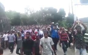 Demonstration in Jayapura, 23 November 2017.