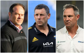 From left Scott Hansen, Jason Holland and Leon MacDonald who will join the All Blacks coaching set-up from next year.