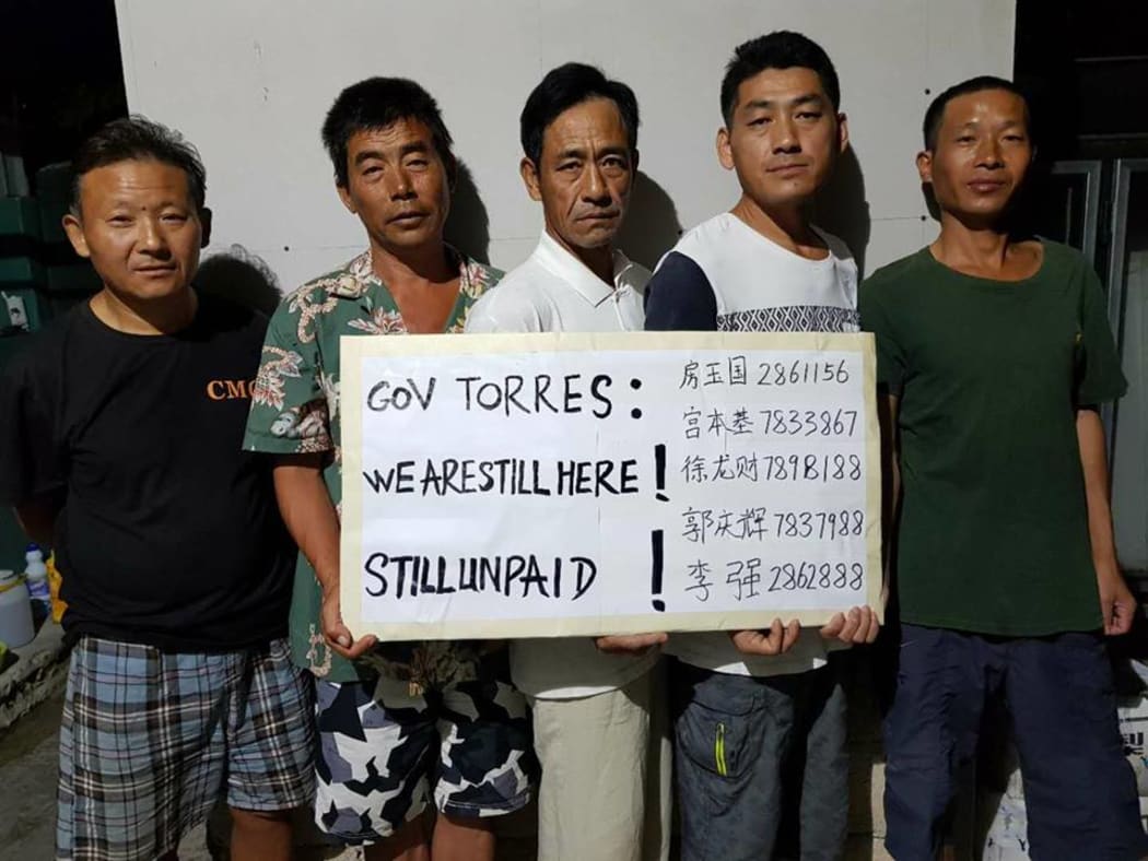 Unpaid Chinese workers in CNMI