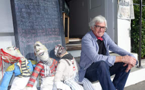 Nelson’s maverick politician, artist, author and raconteur, Mike Ward pictured outside his art studio, has announced his fifth bid for the city's mayoralty.