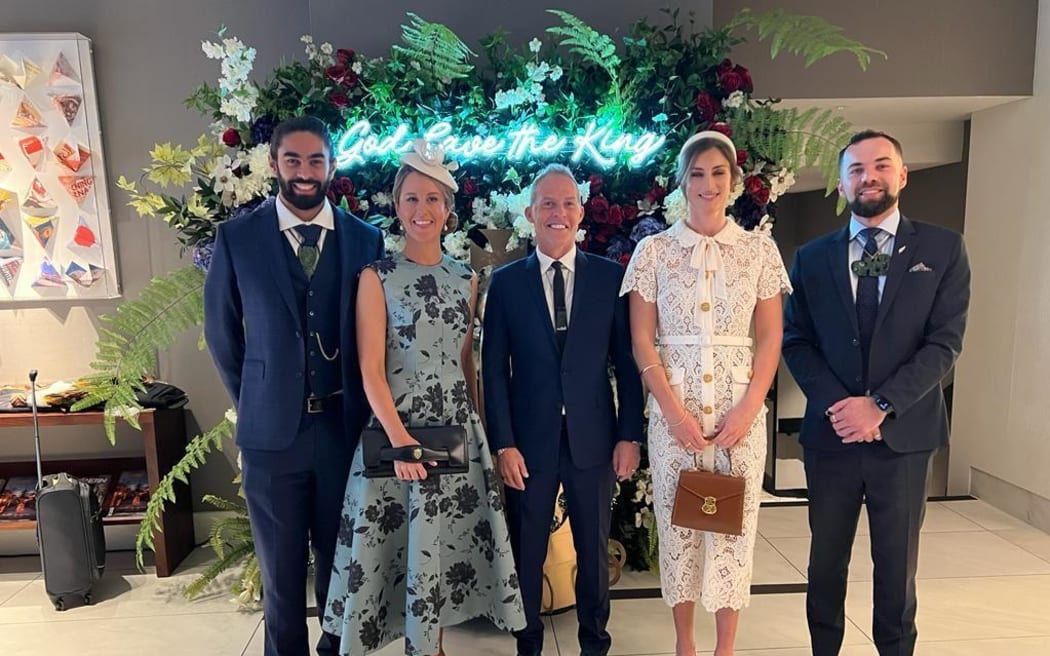 The five uk based NZers who are part of the delegation - Rhieve Grey, Sarah Smart, Craig Fenton, Rebecca Scown, Ben Appleton