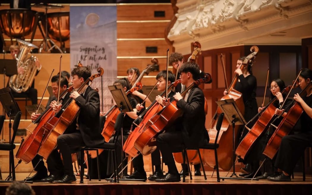 Cello section, Auckland Youth Orchestra