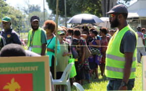 Voting in the PNG election
