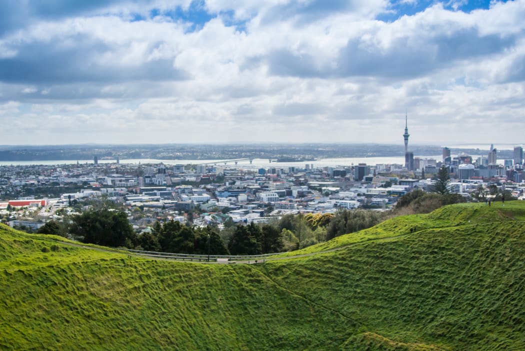 Auckland City view from Mt. Eden