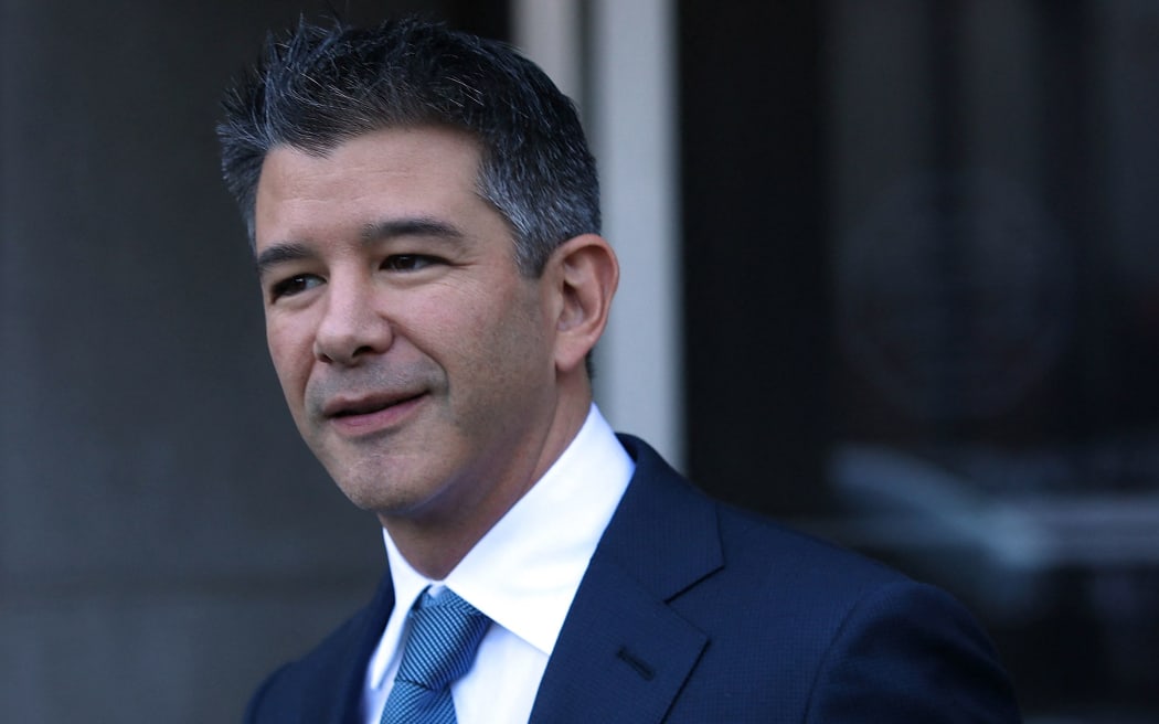 SAN FRANCISCO, CA - FEBRUARY 07: Former Uber CEO Travis Kalanick leaves the Phillip Burton Federal Building on day three of the trial between Waymo and Uber Technologies on February 7, 2018 in San Francisco, California. Waymo, an autonomous car subsidiary owned by Google's parent company Alphabet, has accused Uber of theft of trade secrets on its self-driving vehicle development by alleging former Waymo employee Anthony Levandowski illegally downloaded 14,000 confidential documents before leaving to start his own self-driving car company, Otto, which Uber acquired shortly after for a reported $680 million.   Justin Sullivan/Getty Images/AFP (Photo by JUSTIN SULLIVAN / GETTY IMAGES NORTH AMERICA / Getty Images via AFP)