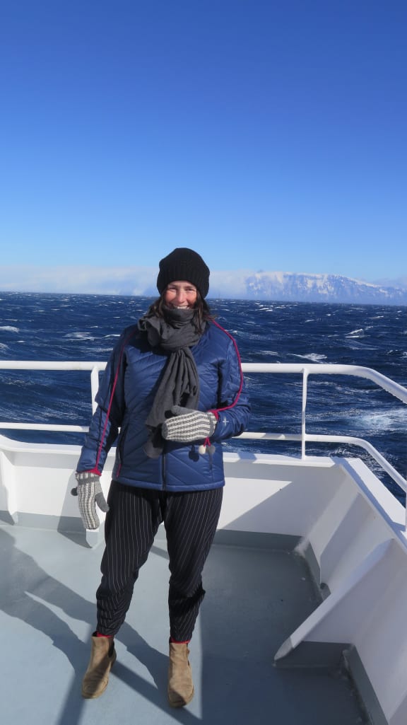 Rochelle Constantine at Cape Adare