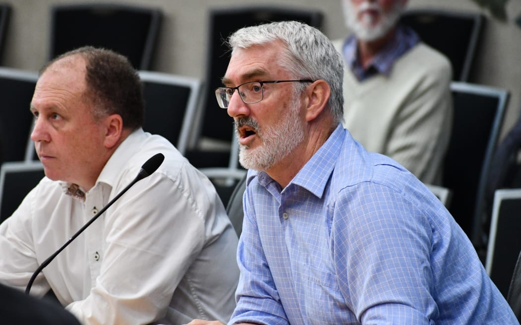 Rotorua Lakes Council community and district development group manager Jean-Paul Gaston (right). Photo / Laura Smith