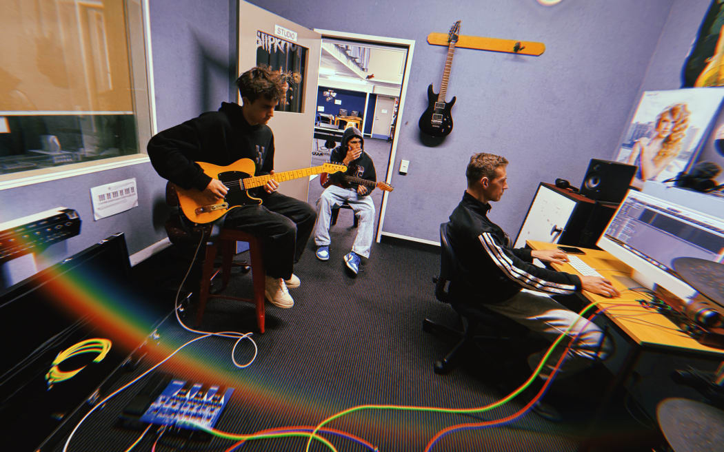 The group from Hamilton East School has recorded an album that's about to be pressed on vinyl and sold in record stores.