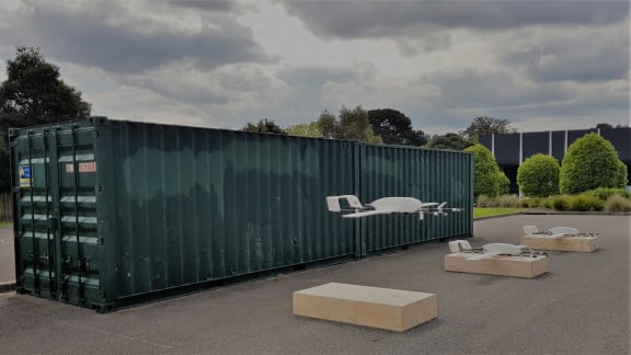 The trial drones that will fly vaccines in Vanuatu.