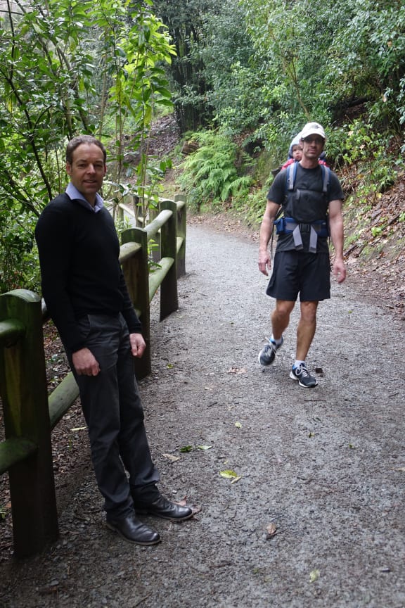 Department of Conservation partnerships manager in Nelson, Martin Rodd (left).