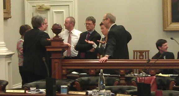 Dunedin city council staff and councillors debate power to crack down on pokies.