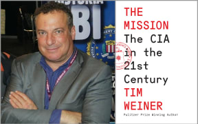 Image of Tim Weiner and the cover of his new book.