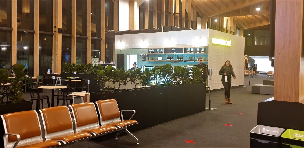 Nelson Airport on day one of alert level 2, coffee machines back on
